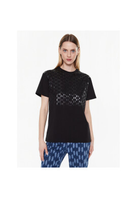 KARL LAGERFELD Тишърт 225W1702 Черен Regular Fit - Pepit.bg