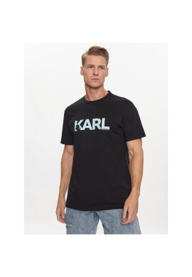 KARL LAGERFELD Тишърт 230M2211 Черен Regular Fit - Pepit.bg