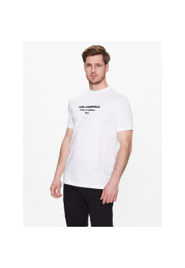 KARL LAGERFELD Тишърт 755035 532224 Бял Regular Fit - Pepit.bg