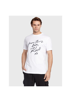 KARL LAGERFELD Тишърт 755046 524224 Бял Regular Fit - Pepit.bg