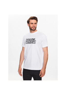 KARL LAGERFELD Тишърт 755048 532225 Бял Regular Fit - Pepit.bg