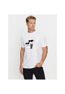 KARL LAGERFELD Тишърт 755061 534241 Бял Regular Fit - Pepit.bg