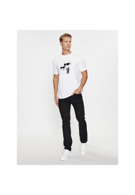 KARL LAGERFELD Тишърт 755061 534241 Бял Regular Fit - Pepit.bg