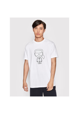 KARL LAGERFELD Тишърт 755064 Бял Regular Fit - Pepit.bg