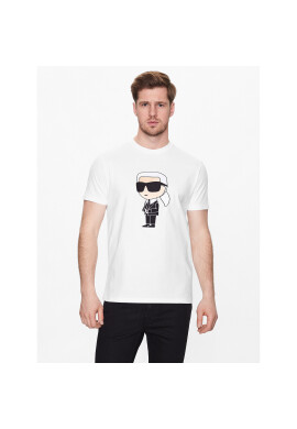 KARL LAGERFELD Тишърт 755070 532250 Бял Regular Fit - Pepit.bg