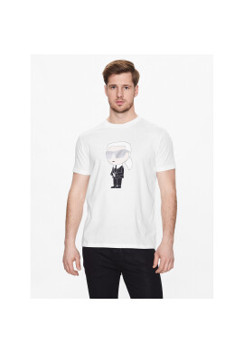 KARL LAGERFELD Тишърт 755071 532251 Бял Regular Fit - Pepit.bg