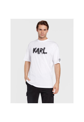 KARL LAGERFELD Тишърт 755244 524224 Бял Regular Fit - Pepit.bg