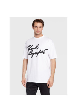 KARL LAGERFELD Тишърт 755247 524224 Бял Regular Fit - Pepit.bg