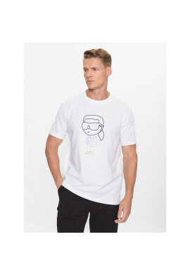 KARL LAGERFELD Тишърт 755400 533221 Бял Regular Fit - Pepit.bg