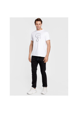 KARL LAGERFELD Тишърт 755421 524221 Бял Regular Fit - Pepit.bg