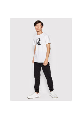 KARL LAGERFELD Тишърт Classic KL22MTS01 Бял Regular Fit - Pepit.bg