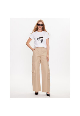 KARL LAGERFELD Тишърт Ikonik 2.0 230W1704 Бял Regular Fit - Pepit.bg