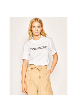 KARL LAGERFELD Тишърт Karlism 200W1792 Бял Regular Fit - Pepit.bg
