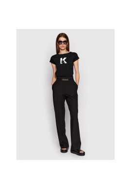 KARL LAGERFELD Тишърт KL22WTS01 Черен Regular Fit - Pepit.bg