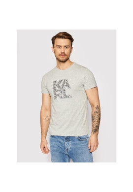 KARL LAGERFELD Тишърт Library KL21MTS01 Сив Regular Fit - Pepit.bg