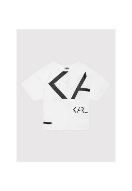 KARL LAGERFELD Тишърт Z15321 S Бял Regular Fit - Pepit.bg