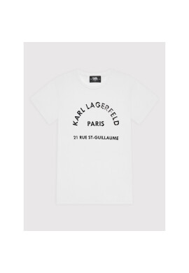 KARL LAGERFELD Тишърт Z15351 D Бял Regular Fit - Pepit.bg