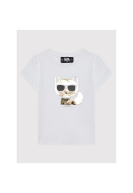 KARL LAGERFELD Тишърт Z15358 S Бял Regular Fit - Pepit.bg