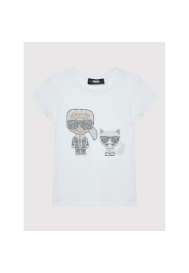 KARL LAGERFELD Тишърт Z15361 M Бял Regular Fit - Pepit.bg