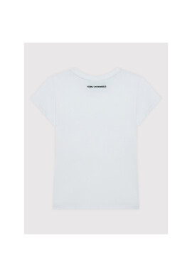 KARL LAGERFELD Тишърт Z15361 S Бял Regular Fit - Pepit.bg