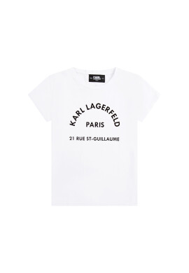 KARL LAGERFELD Тишърт Z15380 M Бял Regular Fit - Pepit.bg