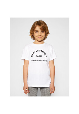 KARL LAGERFELD Тишърт Z25272 S Бял Regular Fit - Pepit.bg