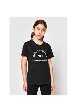 KARL LAGERFELD Тишърт Z25272 S Черен Regular Fit - Pepit.bg