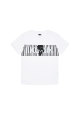 KARL LAGERFELD Тишърт Z25281 S Бял Regular Fit - Pepit.bg
