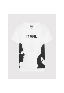 KARL LAGERFELD Тишърт Z25301 S Бял Regular Fit - Pepit.bg