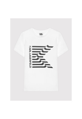 KARL LAGERFELD Тишърт Z25302 S Бял Regular Fit - Pepit.bg