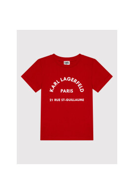 KARL LAGERFELD Тишърт Z25316 D Червен Regular Fit - Pepit.bg
