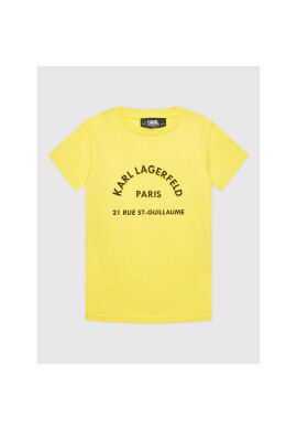KARL LAGERFELD Тишърт Z25331 D Жълт Regular Fit - Pepit.bg