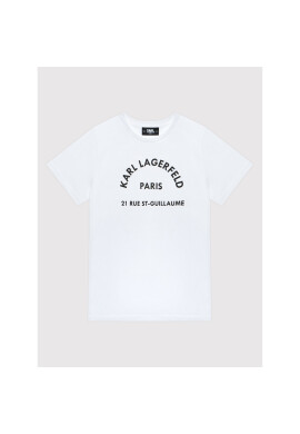 KARL LAGERFELD Тишърт Z25331 M Бял Regular Fit - Pepit.bg