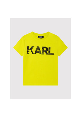 KARL LAGERFELD Тишърт Z25358 D Зелен Regular Fit - Pepit.bg