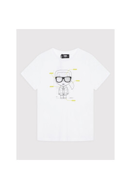 KARL LAGERFELD Тишърт Z25364 D Бял Regular Fit - Pepit.bg