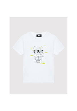 KARL LAGERFELD Тишърт Z25364 M Бял Regular Fit - Pepit.bg