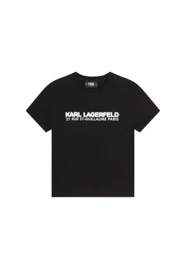 Karl Lagerfeld Kids Тишърт Z25393 D Черен Regular Fit - Pepit.bg