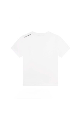Karl Lagerfeld Kids Тишърт Z25393 S Бял Regular Fit - Pepit.bg