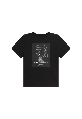 Karl Lagerfeld Kids Тишърт Z25394 S Черен Regular Fit - Pepit.bg