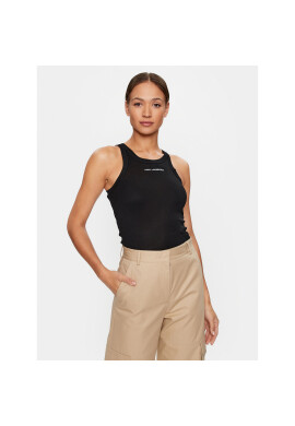 KARL LAGERFELD топ 231W1725 Черен Regular Fit - Pepit.bg