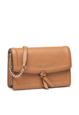 Kate Spade Дамска чанта Knott Pebbled Leather Flap Cro K6830 Кафяв - Pepit.bg