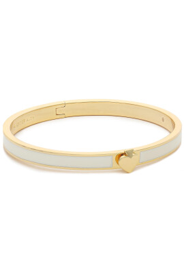 Kate Spade Гривна Heritage Spade Thin Enamel Spade Bangle WBRUH259 Бял - Pepit.bg