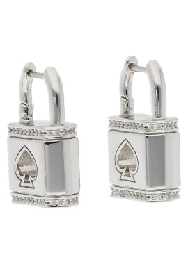 Kate Spade Обици Lock And Spade K9465 Сребрист - Pepit.bg
