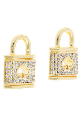 Kate Spade Обици Lock And Spade K9466 Златист - Pepit.bg
