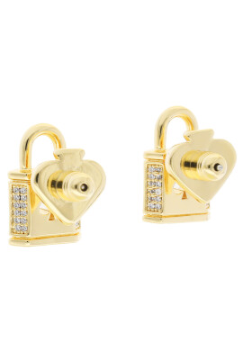 Kate Spade Обици Lock And Spade K9466 Златист - Pepit.bg