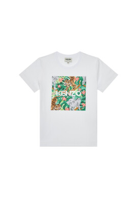 Kenzo Kids Тишърт K15087 D Бял Regular Fit - Pepit.bg