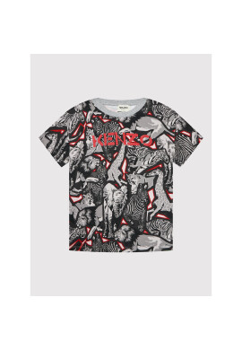 Kenzo Kids Тишърт K25185 Сив Regular Fit - Pepit.bg