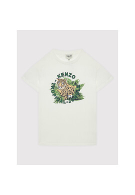 Kenzo Kids Тишърт K25640 M Бял Regular Fit - Pepit.bg