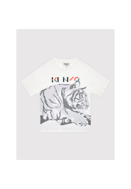 Kenzo Kids Тишърт K25648 M Бял Regular Fit - Pepit.bg