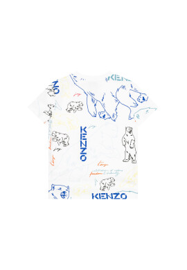 Kenzo Kids Тишърт K25660 M Бял Regular Fit - Pepit.bg